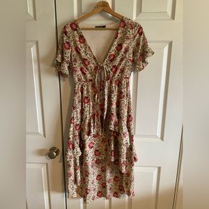 Nastygal high-low floral dress